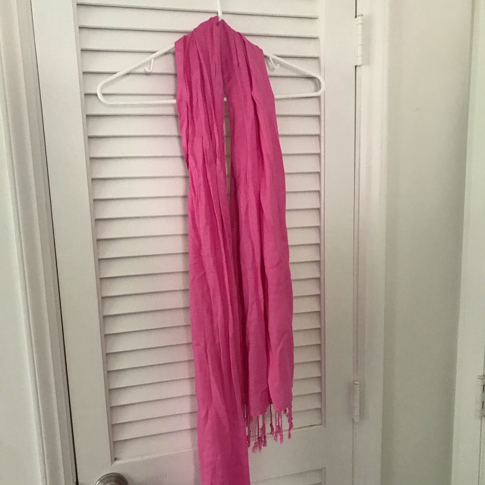 Pink Silk Scarf